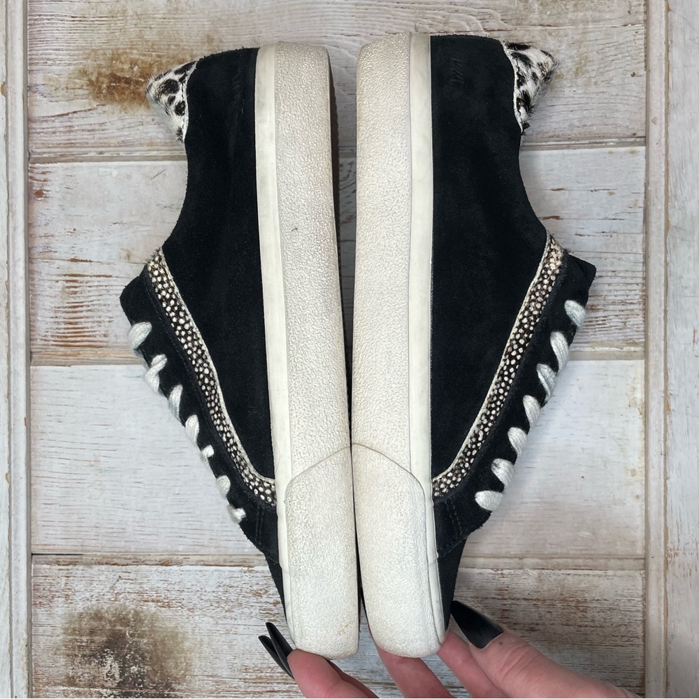 Madewell Sidewalk Low Top Sneakers in Suede and Spot Calf Hair - Picture 16 of 16